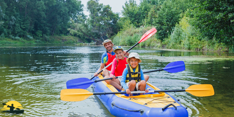 kayaking with a baby