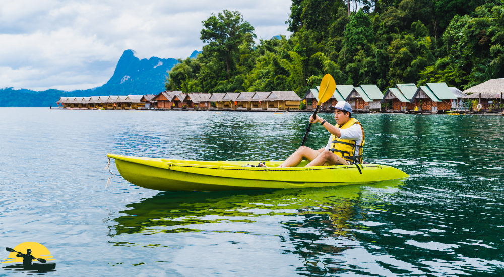 Kayaking in summer