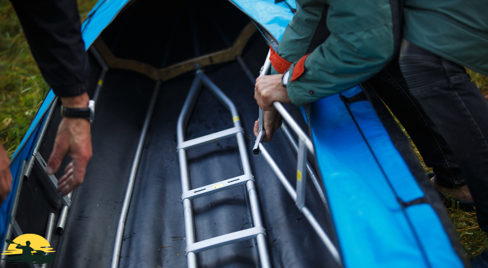 repairing kayak