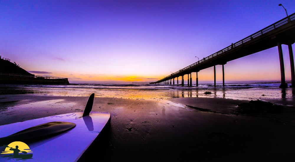 kayak besides a beach 