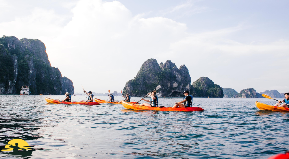 kayaking in mountain side