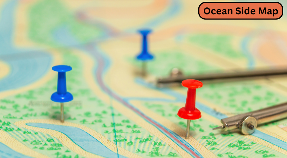 An ocean side map