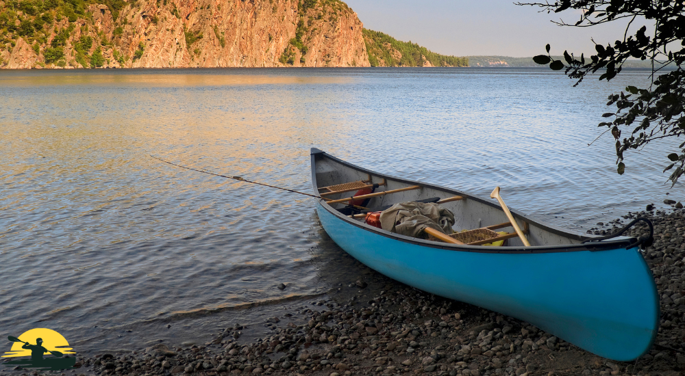 canoe on the lake