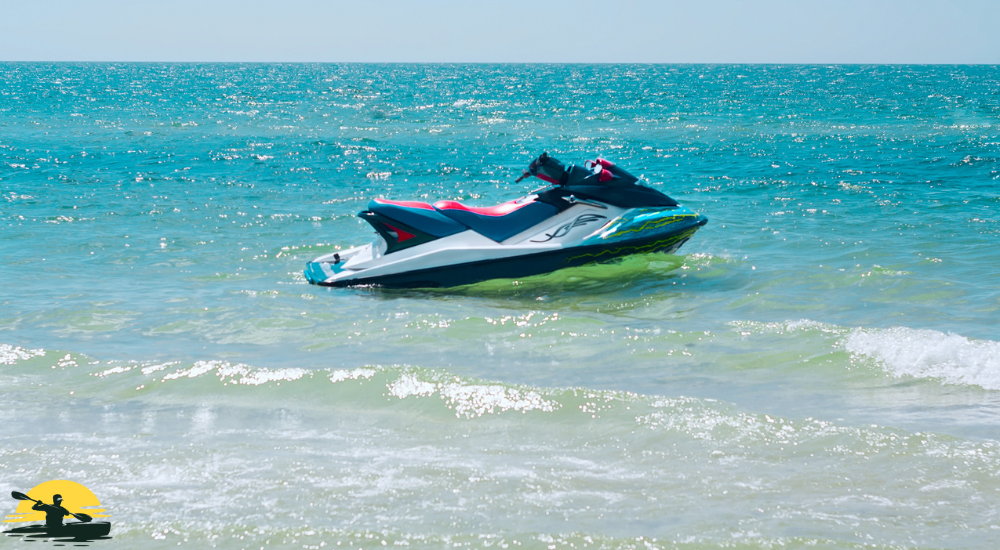 A jet ski on the water
