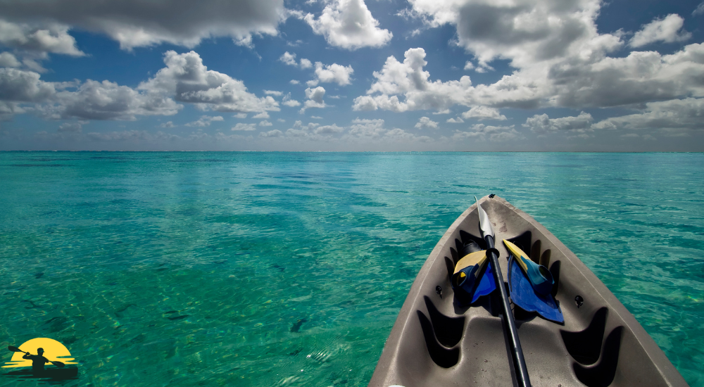 kayak on the sea 