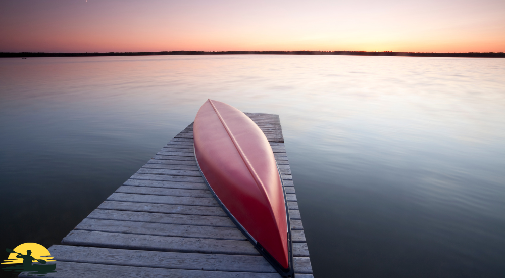 canoe on the lake