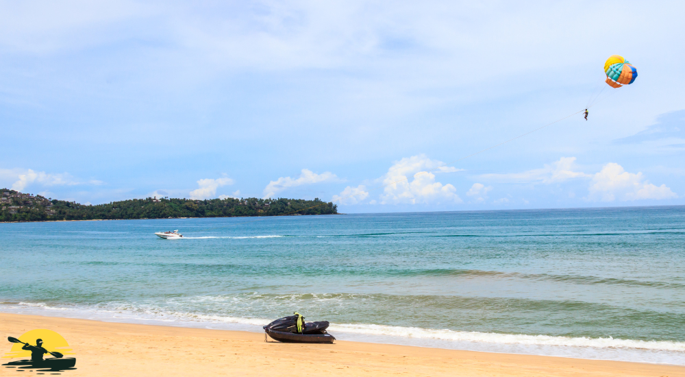 A jet ski on the beach