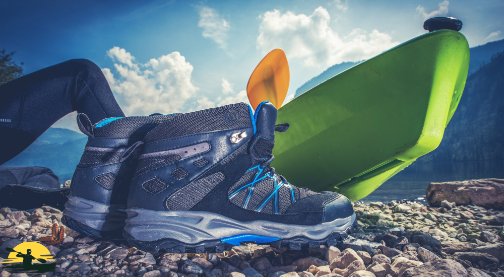 A kayaking shoe