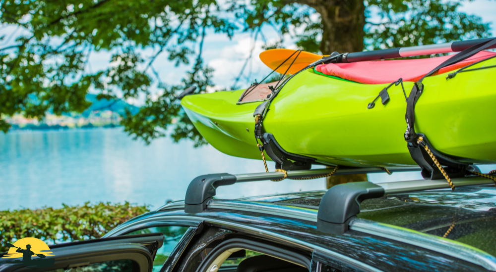 Taking kayak for tour