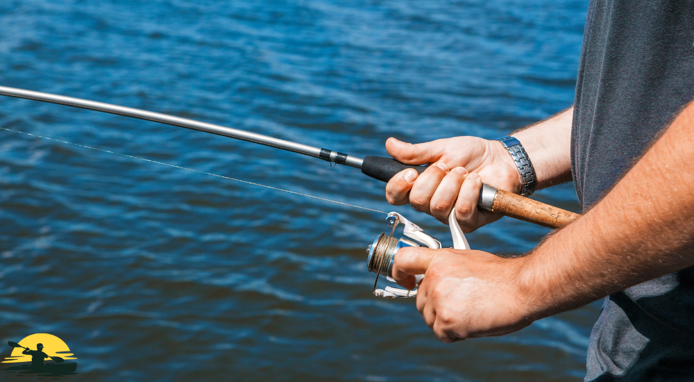 fishing with fishing rod