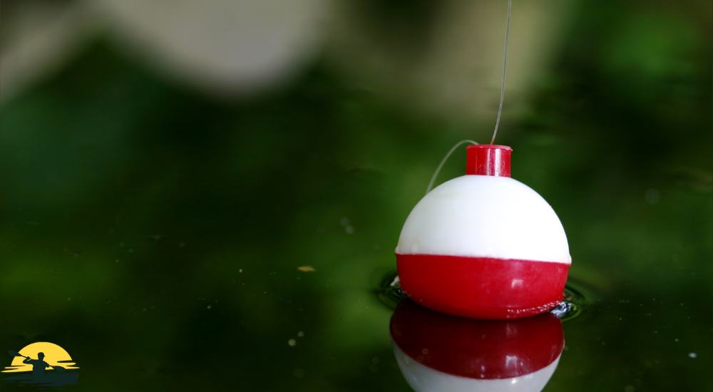 Fishing bobber on the water
