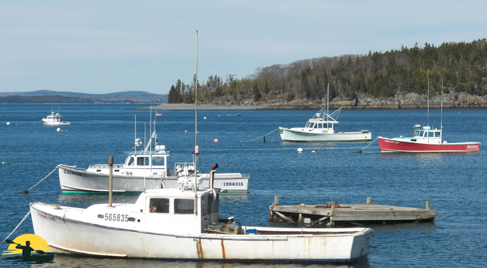 Boats are crossing each other