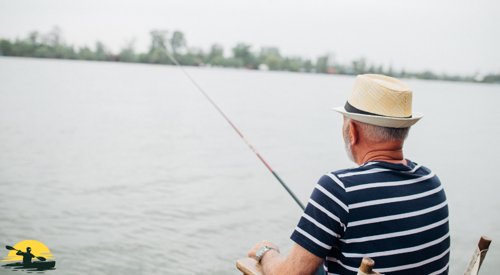 A man is fishing