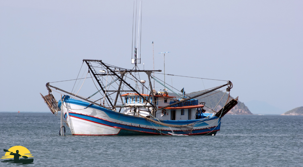 A fishing ship