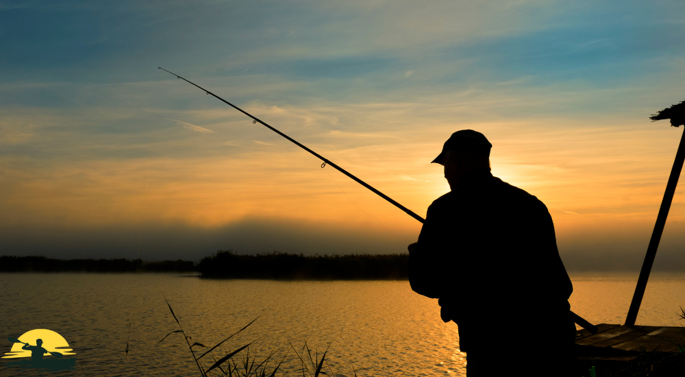 A man is fishing