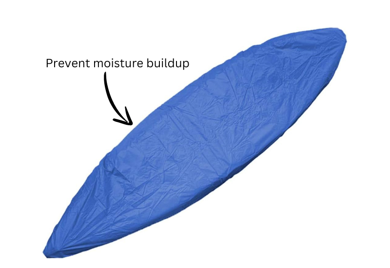 A covered kayak