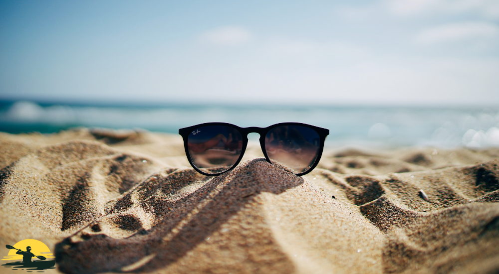 Sunglass on beach